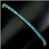 Image 2 : Natural Brzail Blue Rare Apatite Bracelet