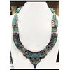 Image 1 : Tibet Hand Made Turquoise & Lapis Lazuli Necklace