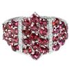 Image 1 : NATURAL PURPLISH PINK RHODOLITE GARNET Ring