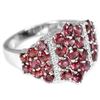 Image 2 : NATURAL PURPLISH PINK RHODOLITE GARNET Ring