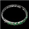 Image 3 : Natural Rich Green Emerald Bangle