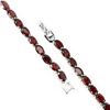 Image 3 : NATURAL DARK ORANGE RED GARNET Bracelet
