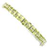 Image 1 : Natural  Top Rich Green Peridot 93.67 Ct  Bracelet