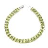 Image 2 : Natural  Top Rich Green Peridot 93.67 Ct  Bracelet