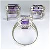 Image 2 : Natural Purple Amethyst  Jewelry Set