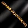 Image 1 : Natural Round 5mm Top Rich Yellow Citrine Bracelet