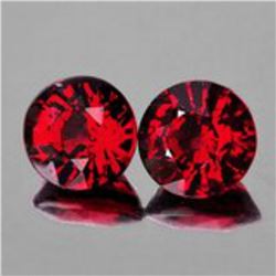 Natural AAA Burma Red Spinel Pair {Flawless-VVS1}