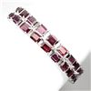 Image 1 : Natural Pink Raspberry Rhodolite Garnet 167 CT Bracelet