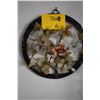 Image 1 : CHINESE SEMI-PRECIOUS STONE "FLOWER" WALL HANGING