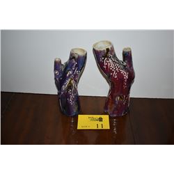 CERAMIC VASES (2 PCS)