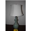 Image 1 : CELADON VASE LAMP W/STAND