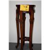 Image 1 : CHINESE ROSEWOOD STAND W/MARBLE INSET (2')