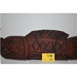 CARVED WOODEN FISH