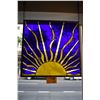 Image 1 : STAINED GLASS PANEL, "SUN" (2' X 2')