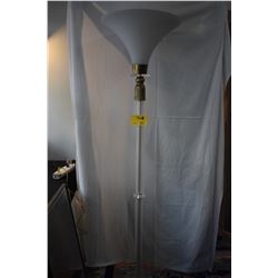 FLOOR LAMP W/FROSTED GLASS SHADE (6' 2")