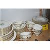 Image 1 : CASTLETON STUDIO'S HANDPAINTED CHINA PLATES, BOWLS, CUPS & SAUCERS (53 PCS)