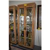 Image 1 : LIGHTED GLASS DISPLAY CASE W/2 DOORS (7' 9.5" X 2' 7.5")