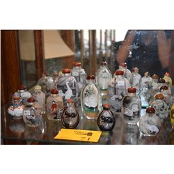 COLLECTION OF SNUFF BOTTLES (15 PCS)