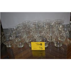 SHRIMP COCKTAIL SERVERS & GLASSES (24 PCS)