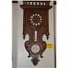 Image 1 : WALL CLOCK W/THERMOMETER & BAROMETER