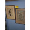 Image 1 : FRAMED JAPANESE WOODBLOCK PRINTS (2 PCS)