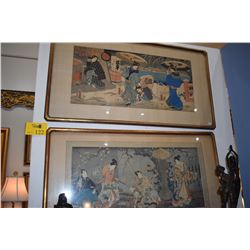 FRAMED JAPANESE WOODBLOCK PRINTS (2 PCS)