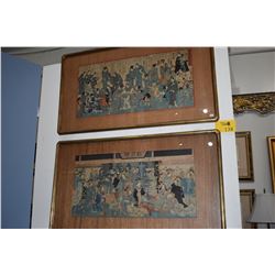 FRAMED JAPANESE BLOCK PRINTS (2 PCS)