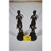 Image 1 : EUROPEAN BRONZE NUDE MERMAIDS; SIGNED (2 PCS)