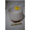 Image 1 : CRYSTAL SINGING BOWL W/STICK (12")