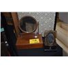 Image 1 : JAPANESE DRESSER MIRROR W/1 DRAWER & CHINESE FOLDING TRAVEL MIRROR (2 PCS)