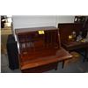 Image 2 : CHINESE ROSEWOOD DROP FRONT DESK W/4 DRAWERS