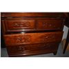 Image 4 : CHINESE ROSEWOOD DROP FRONT DESK W/4 DRAWERS