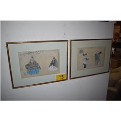 FRAMED JAPANESE WOODBLOCK PRINTS (2 PCS)