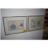 Image 1 : FRAMED JAPANESE WOODBLOCK PRINTS (2 PCS)