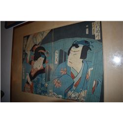 FRAMED JAPANESE WOODBLOCK PRINT