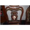 Image 2 : CHINESE BLACKWOOD CHAIRS W/MARBLE INSERT (PAIR)