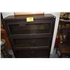 Image 2 : BARRISTER BOOKCASE (3 SECTION/1 MISSING GLASS)