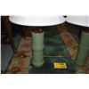 Image 2 : CRACKLE GREEN CELADON TABLE LAMPS (PAIR)