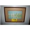 Image 1 : FRAMED PRINT, "SAIL BOATS"