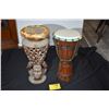 Image 1 : ETHNIC CARVED DRUMS (2 PCS)