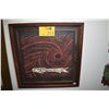 Image 1 : FRAMED BLOCK PRINT; SIGNED 8/50