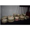 Image 2 : LARGE LOT FRANCISCAN EARTHENWARE CHINA, SERVINGS PIECES & STEMWARE, DESSERT ROSE PATTERN (176 PCS)