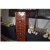 Image 1 : STACKABLE RED LACQUER STORAGE CHESTS W/STAND (6 PCS)