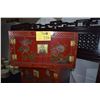 Image 2 : STACKABLE RED LACQUER STORAGE CHESTS W/STAND (6 PCS)