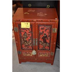 CHINESE RED LACQUER CHESTS, CA. EARLY 20TH CENTURY, QING DYNASTY (PAIR)