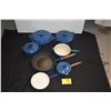 Image 1 : LE CREUSSET BLUE ENAMELED POTS & PANS (7 PCS)