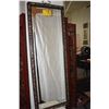 Image 1 : BEVELED WALL MIRROR W/HARDWOOD FRAME & MOTHER OF PEARL INLAY