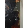 Image 2 : BEVELED WALL MIRROR W/HARDWOOD FRAME & MOTHER OF PEARL INLAY