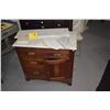 Image 1 : MARBLE TOP WASH BASIN STAND