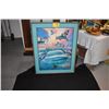 Image 1 : FRAMED POSTER, "WAVE PREDATORS"; MAUI & SONS, RICK RIETWELD (33' W X 41"H)